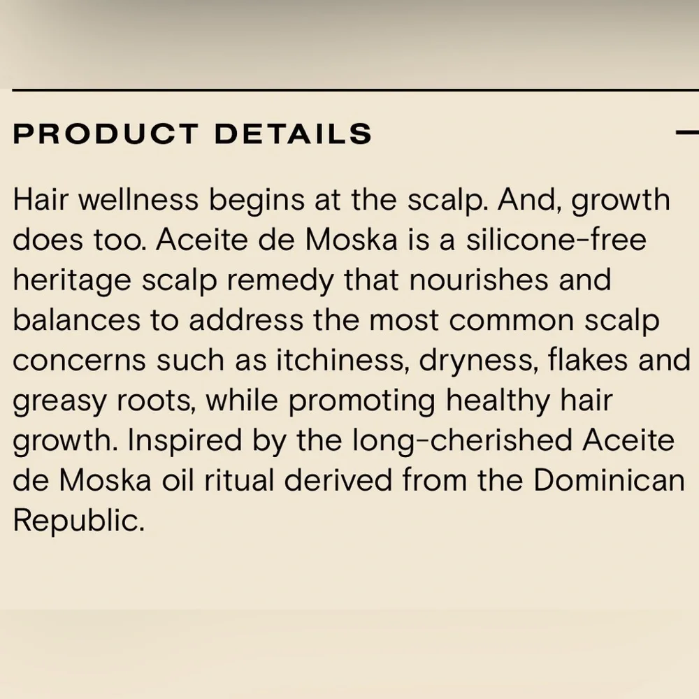 Ceremonia Aceite De Moska Silicone-Free Hair & Scalp Oil